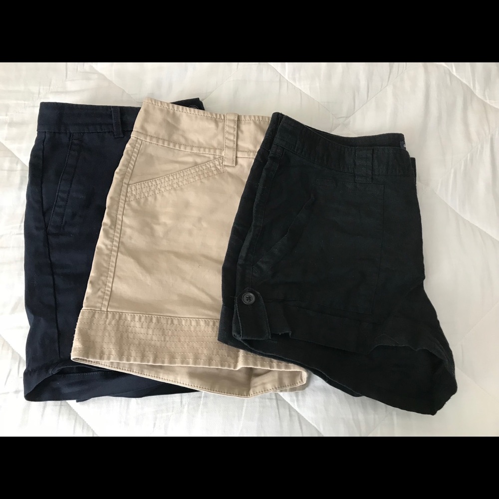 Loft, Ann Tylor, Gap shorts. Size 2